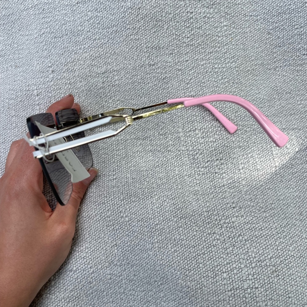 Stylish Pink and Gold Sunglasses